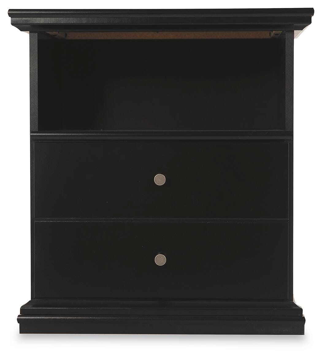 Maribel Full Panel Bed with Dresser, Mirror and 2 Nightstands