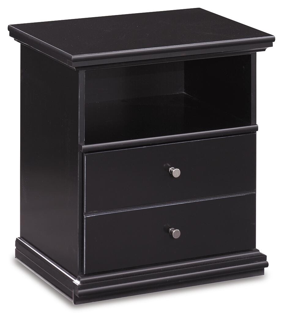 Maribel Queen Panel Bed with Dresser, Mirror and Nightstand