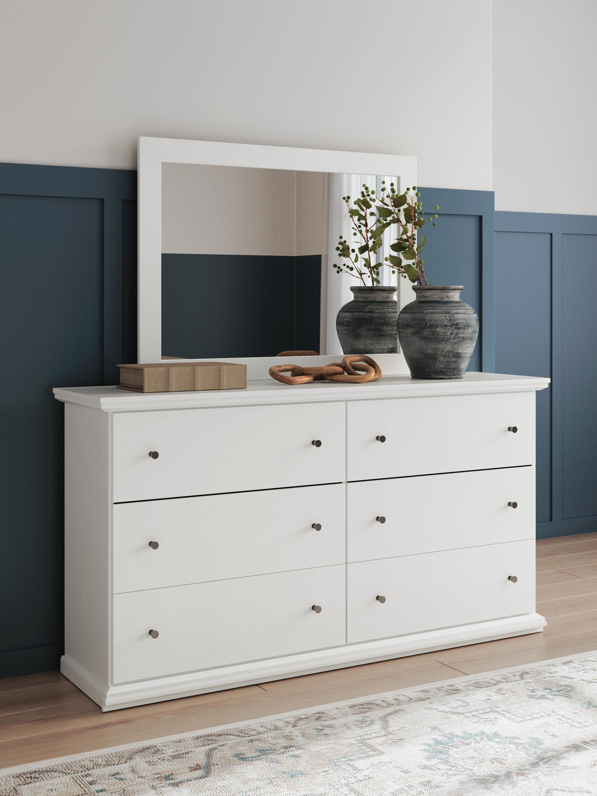 Bostwick Shoals Twin Panel Bed, Dresser and Mirror