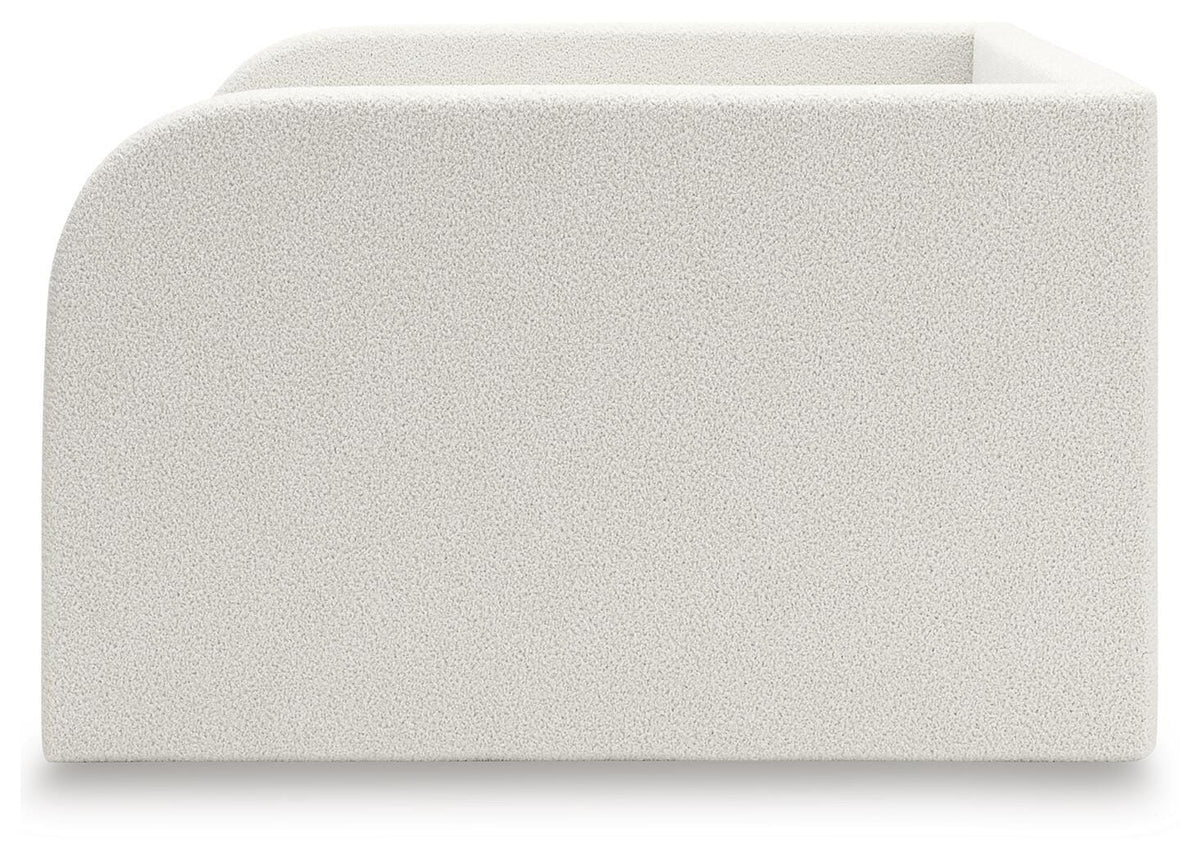 Arloster Full Upholstered Day Bed, Dresser and Mirror