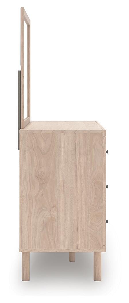 Arloster Twin Upholstered Day Bed, Dresser and Mirror