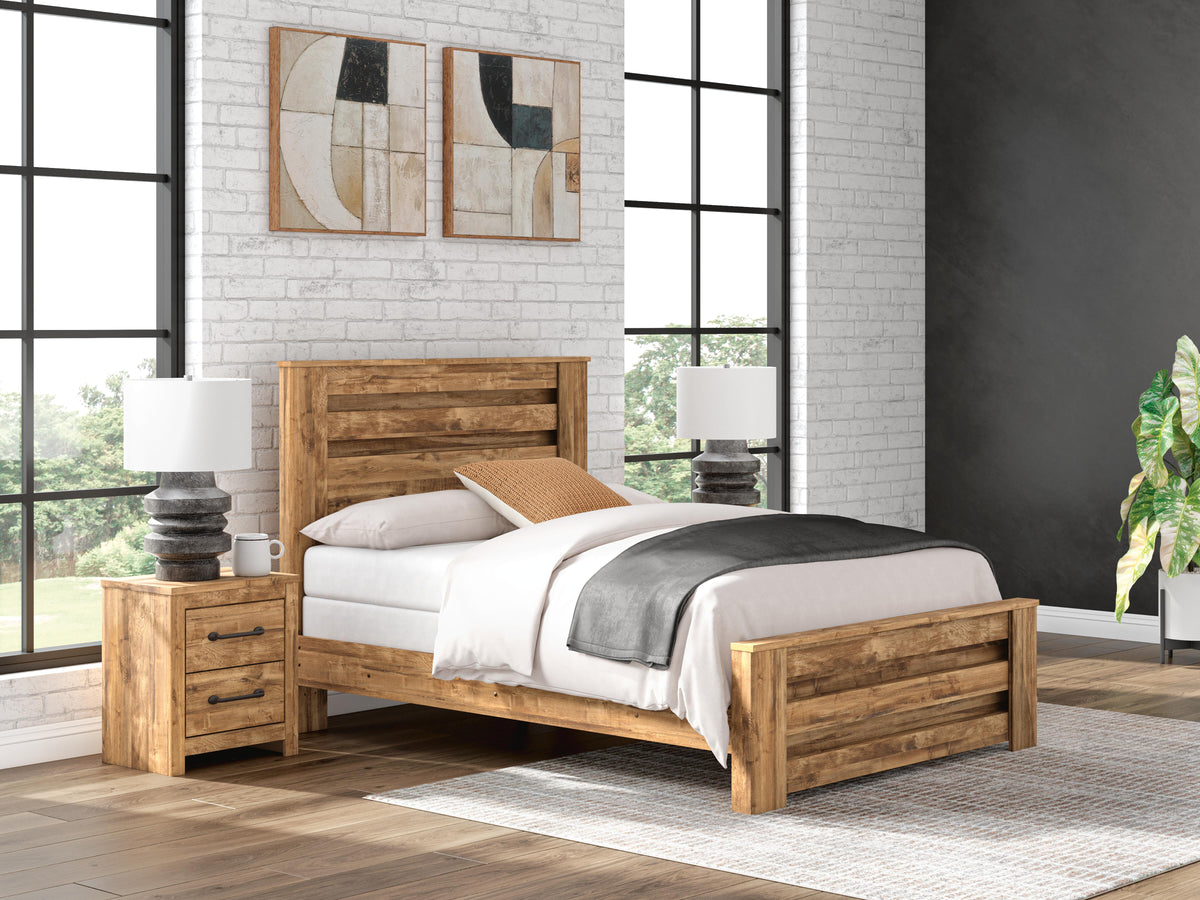 Maystonna Queen Panel Bed, Dresser and Mirror