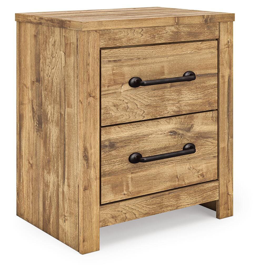 Maystonna Queen Crossbuck Panel Bed, Dresser, Mirror and Nightstand
