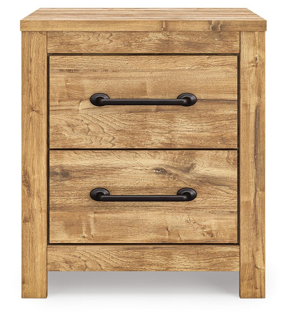 Maystonna Queen Crossbuck Panel Bed, Dresser, Mirror and Nightstand