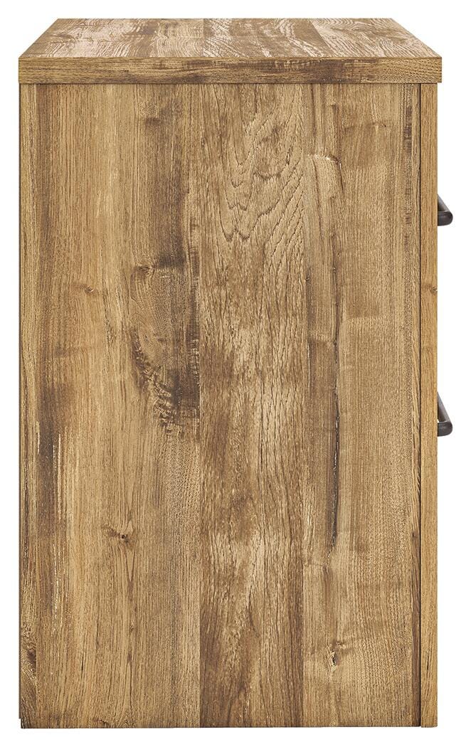 Maystonna Queen Crossbuck Panel Bed, Dresser, Mirror and Nightstand