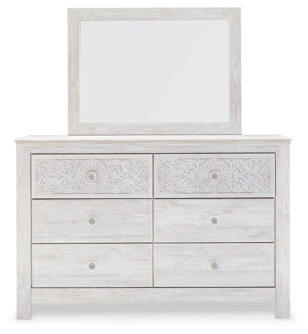 Paxberry Queen Panel Bed, Dresser, Mirror, Chest and 2 Nightstands