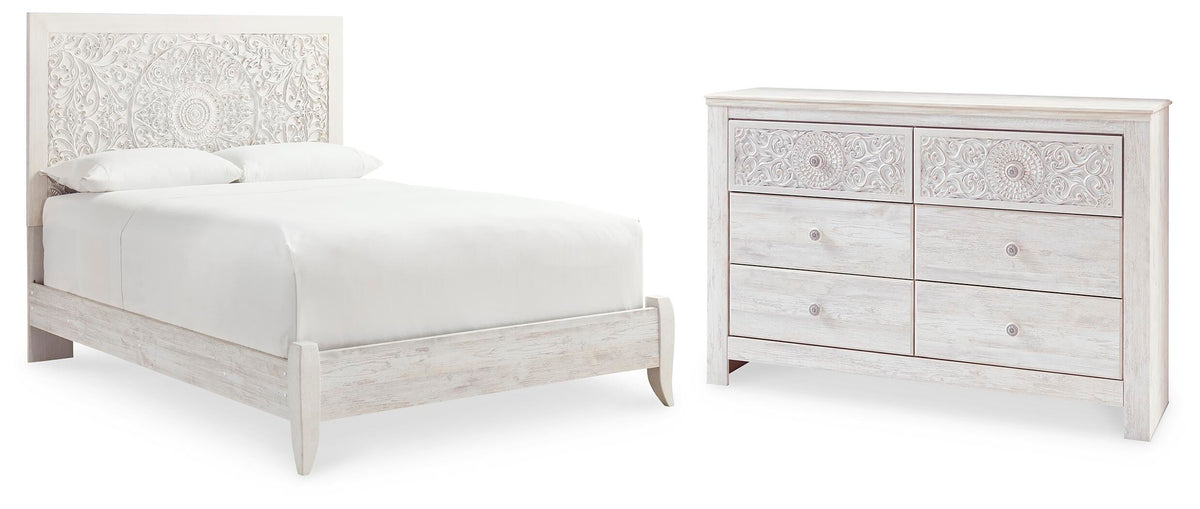 Paxberry Panel Bed Set - Queen, Dresser