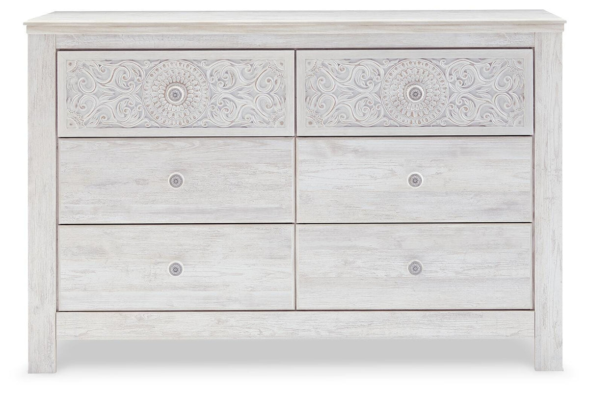 Paxberry Queen Panel Bed, Dresser, 2 Chests and 2 Nightstands