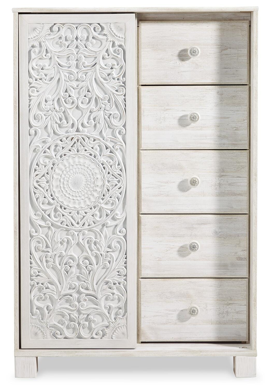 Paxberry Queen Panel Bed, Dresser, Mirror, Chest and 2 Nightstands
