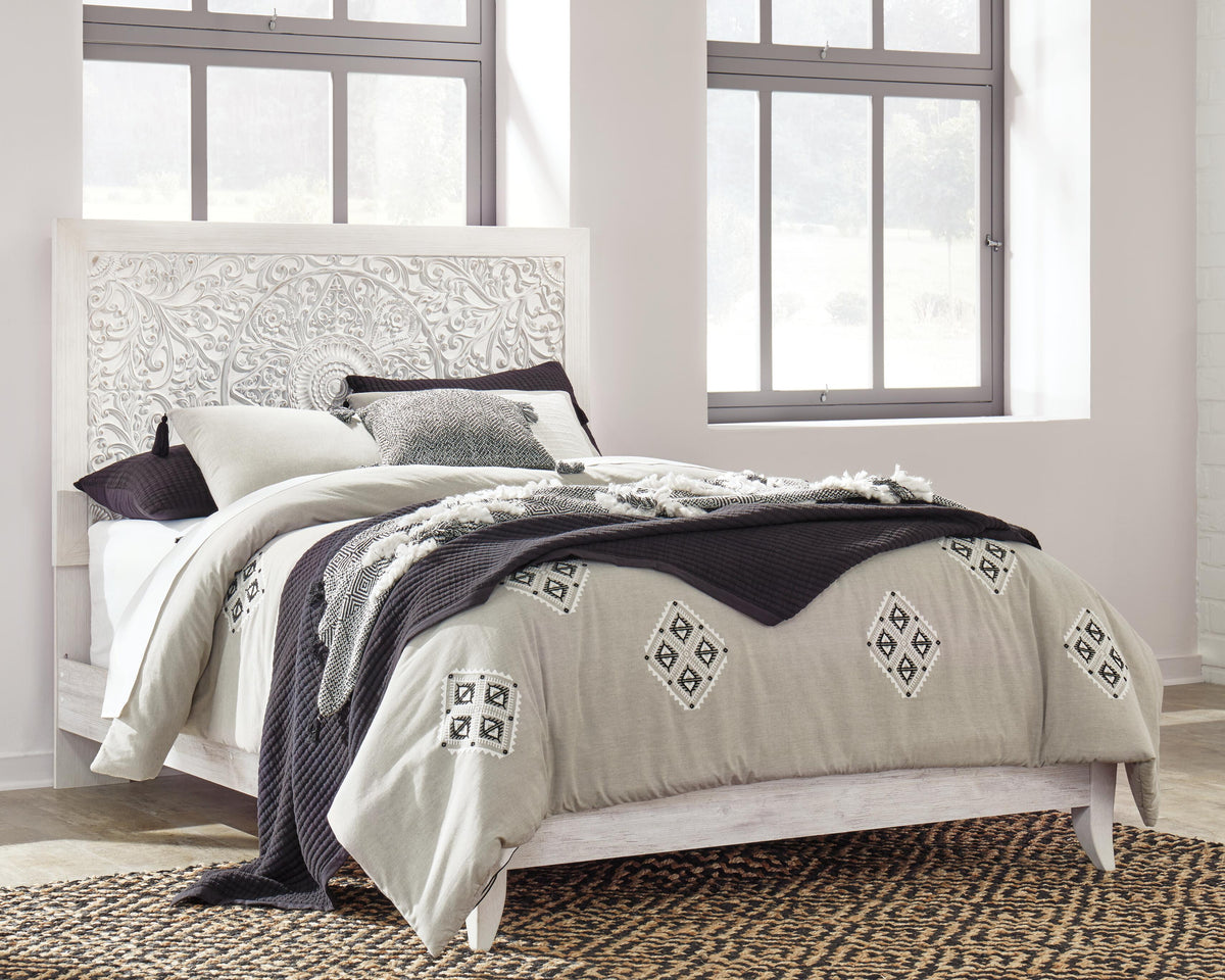 Paxberry Queen Panel Bed, Dresser, Mirror and Nightstand