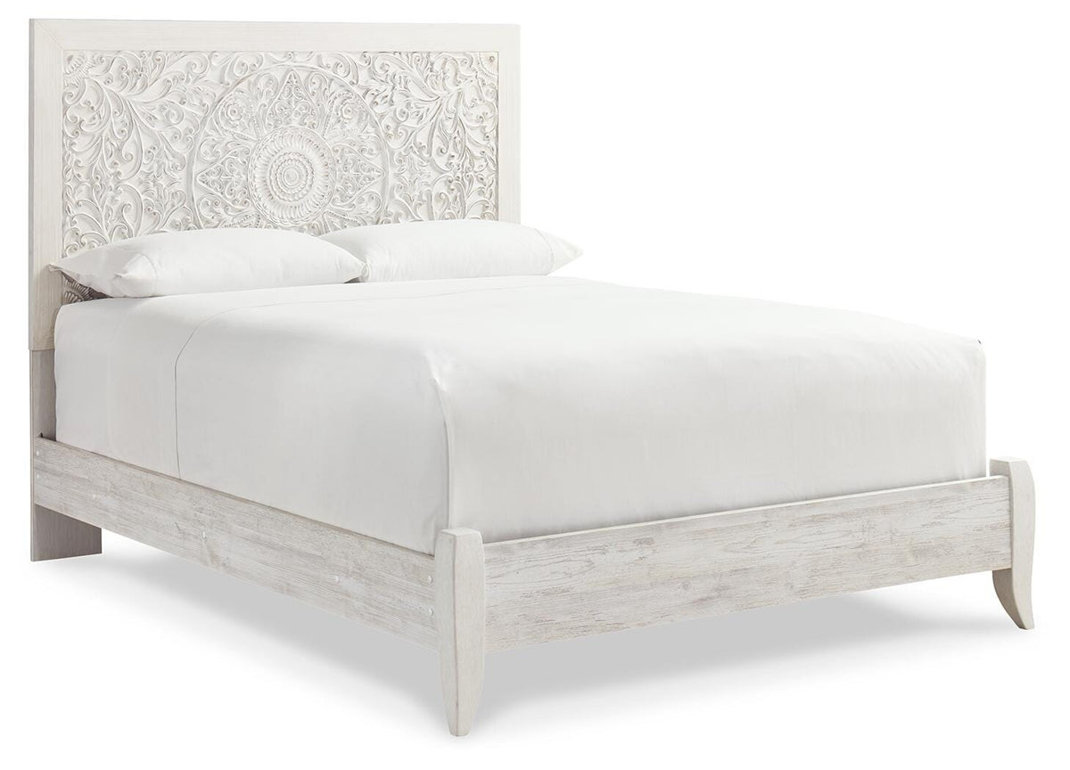 Paxberry Queen Panel Bed, Dresser, Mirror, Chest and 2 Nightstands