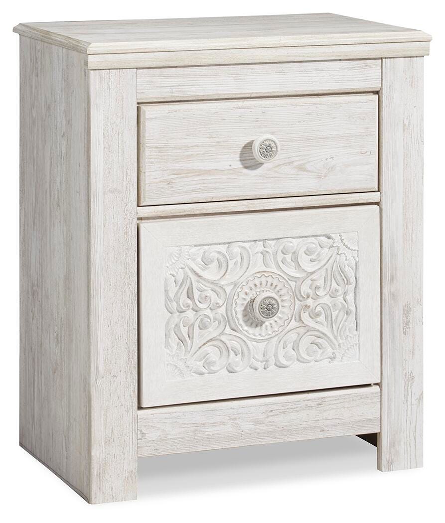 Paxberry Panel Bed Set - Twin, Nightstand