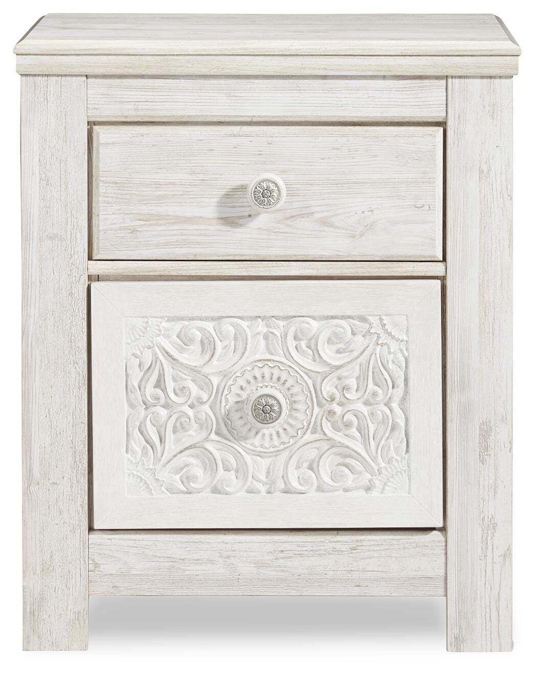 Paxberry Panel Bed Set - Queen, Mirrored Dresser and 2 Nightstands