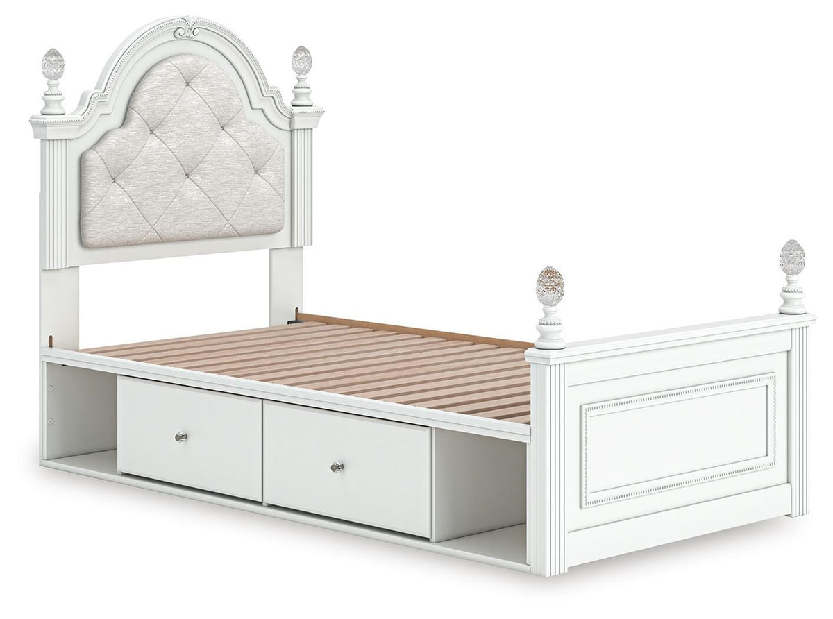 Kozlani Upholstered Panel Bed with Storage
