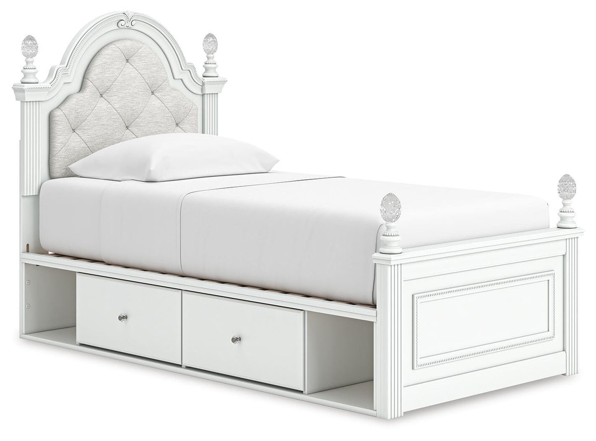 Kozlani Upholstered Panel Bed with Storage