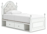 Kozlani Upholstered Panel Bed with Storage