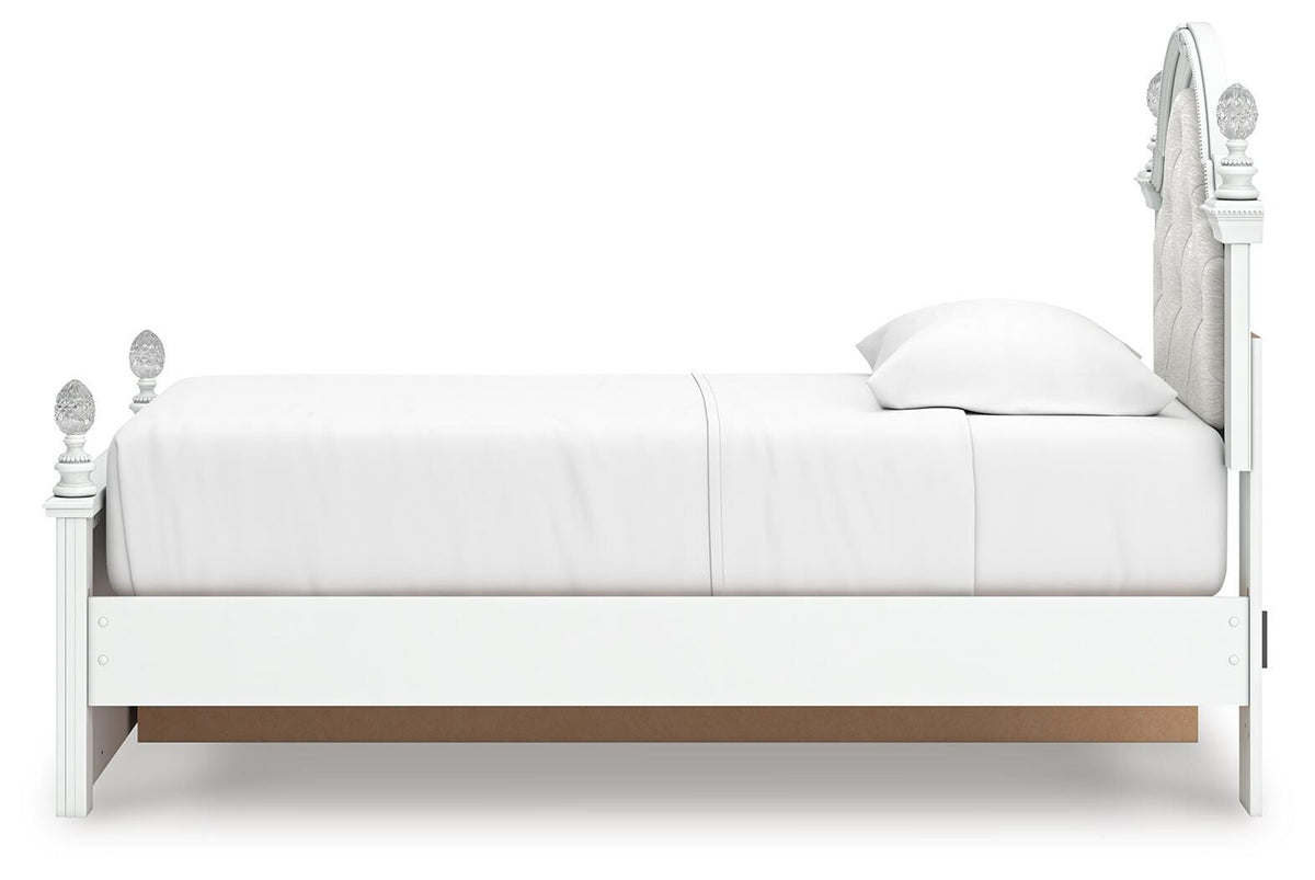 Kozlani Twin Upholstered Panel Storage Bed
