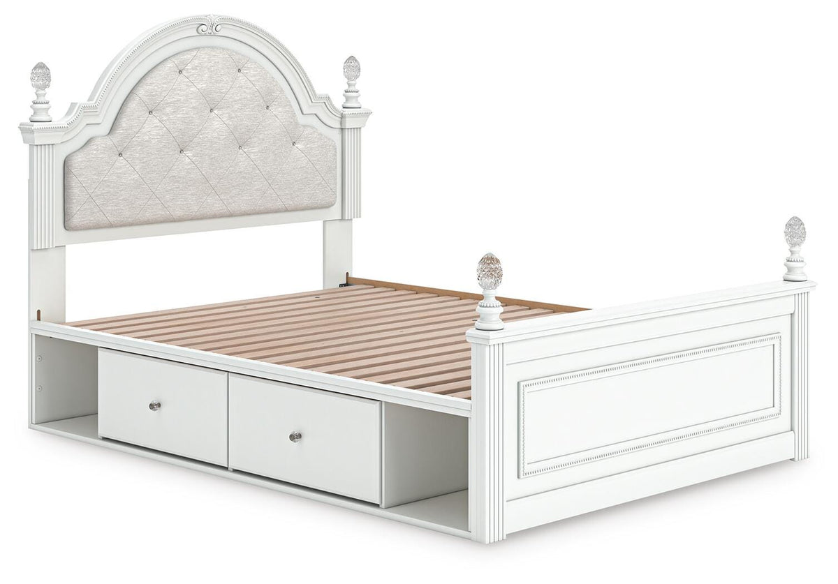 Kozlani Upholstered Panel Bed with Storage