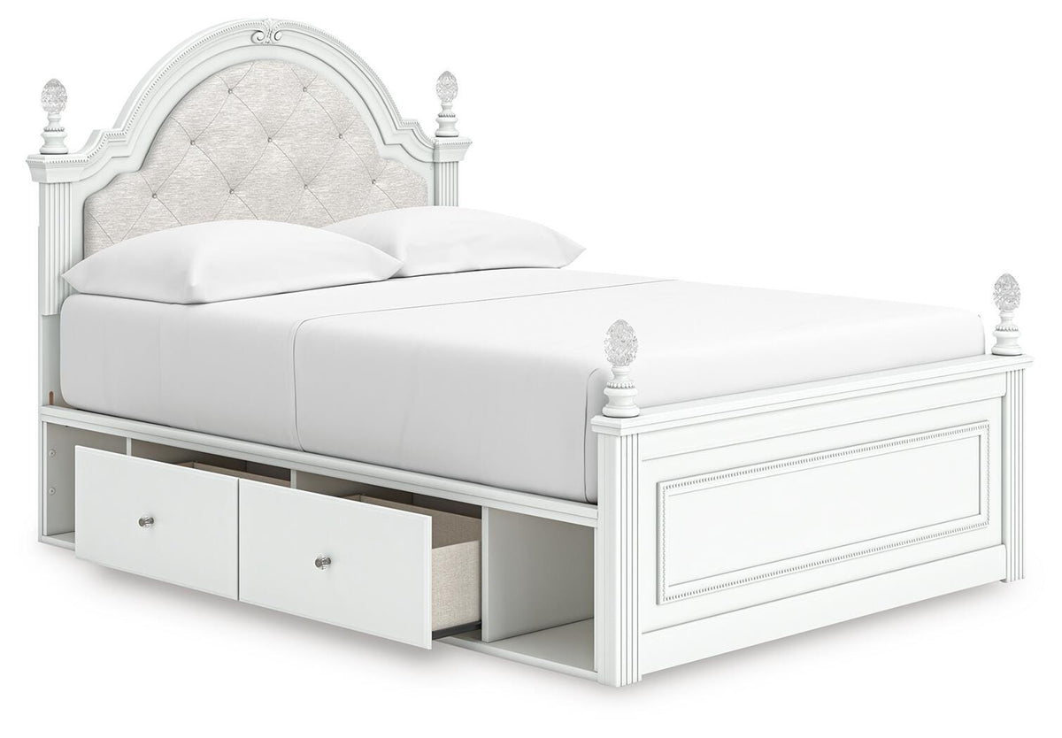 Kozlani Full Upholstered Panel Storage Bed