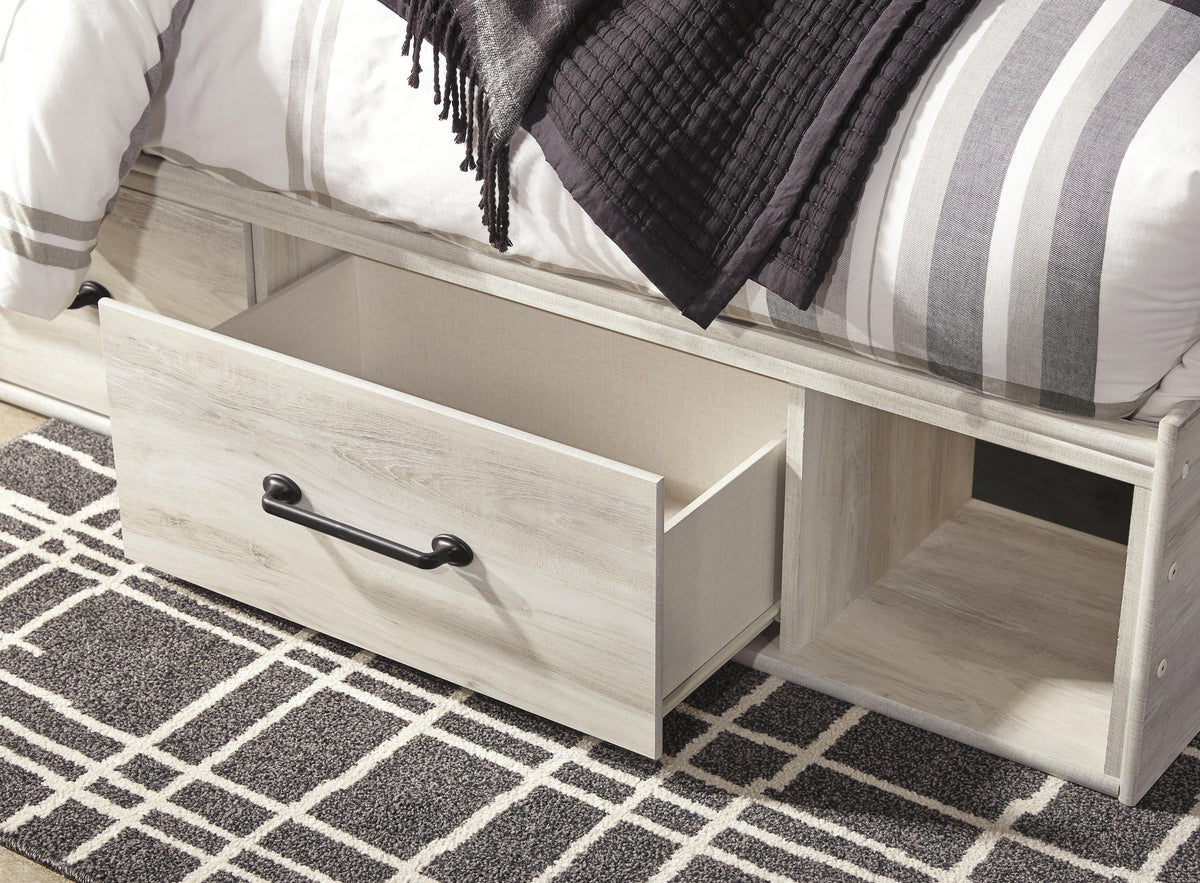 Cambeck King Storage Bed, Dresser, Mirror and 2 Nightstands