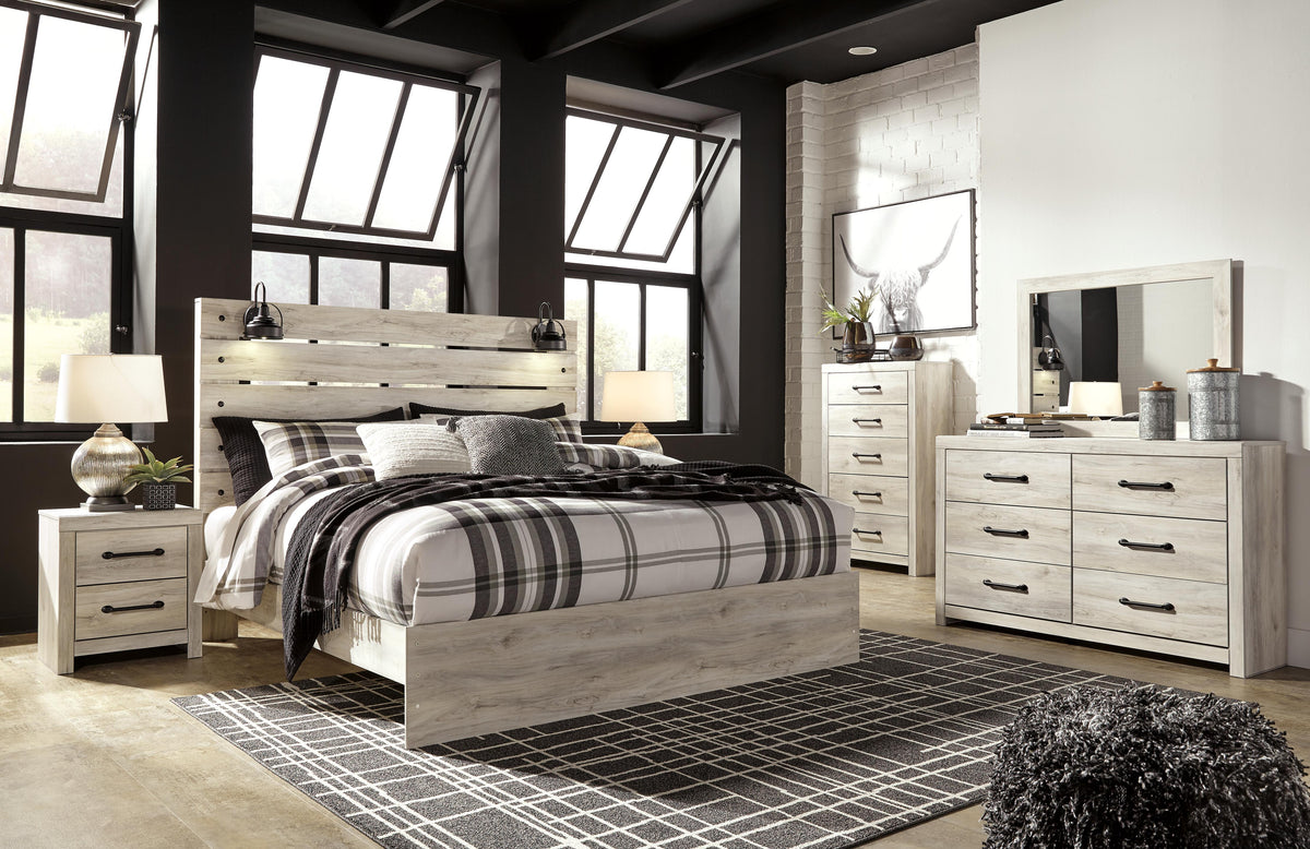Cambeck King Panel Bed, Dresser, Mirror, Chest and 2 Nightstands