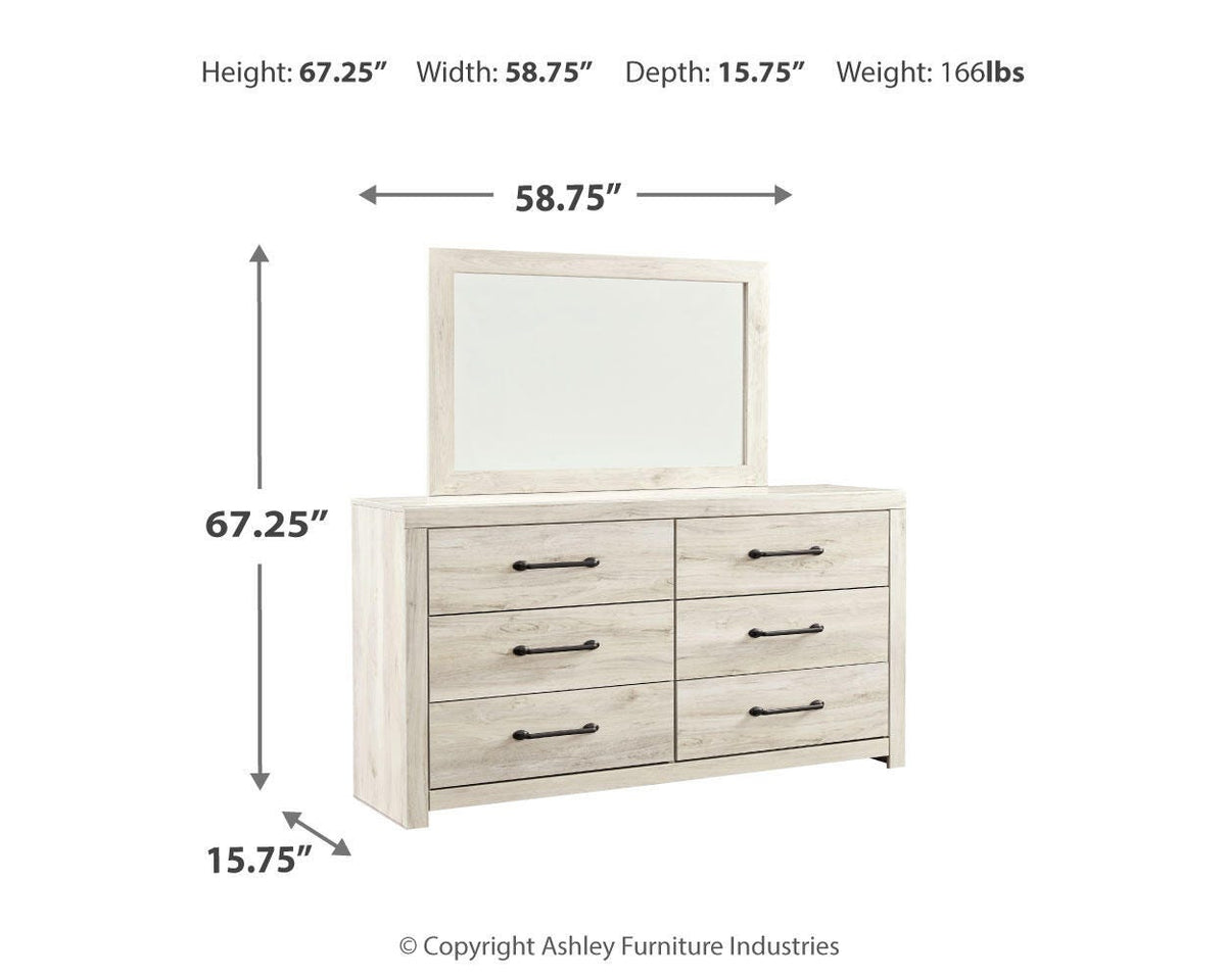 Cambeck King Storage Bed, Dresser, Mirror and 2 Nightstands