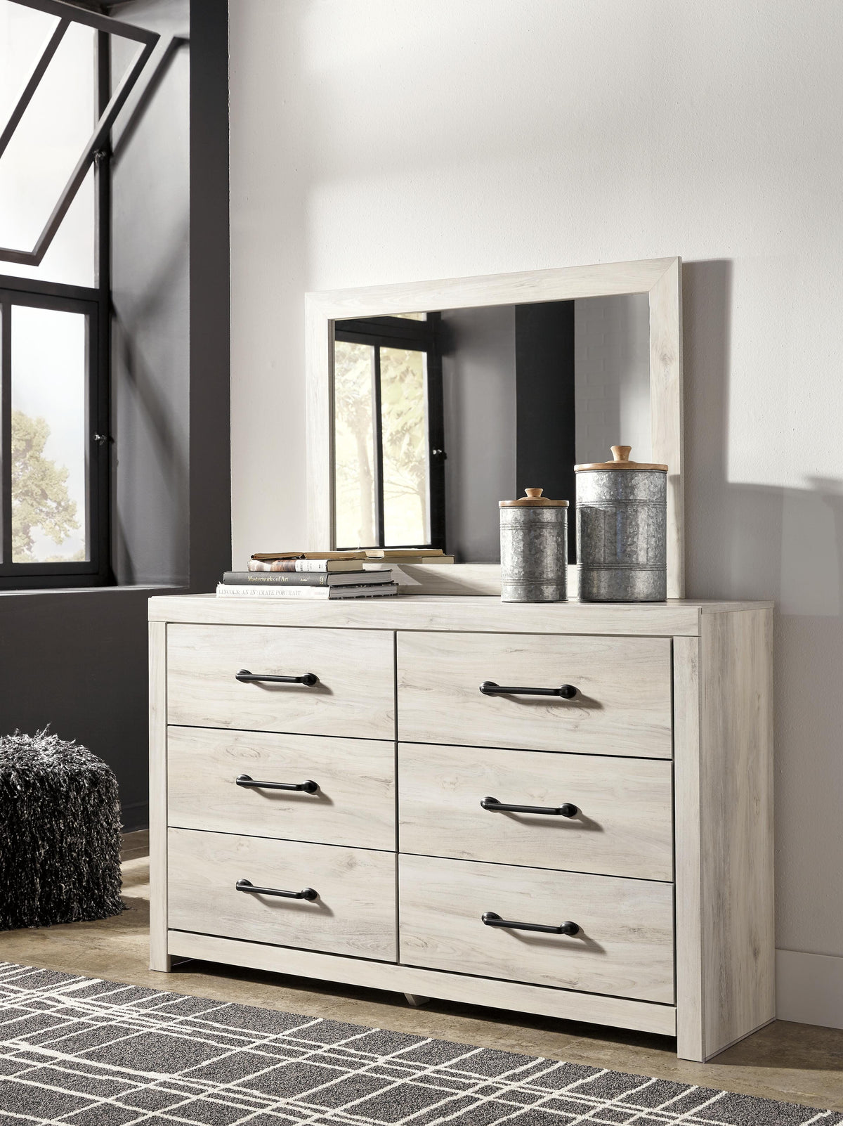 Cambeck Queen Panel Bed with Storage, Dresser, Mirror, Chest and 2 Nightstands