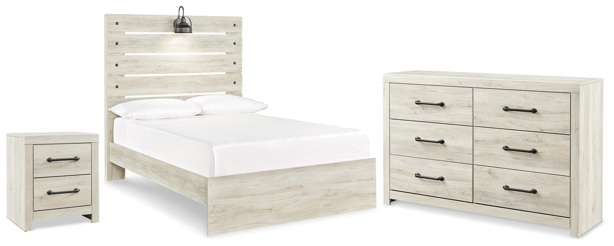 Cambeck Panel Bed Set - Full, Dresser and Nightstand