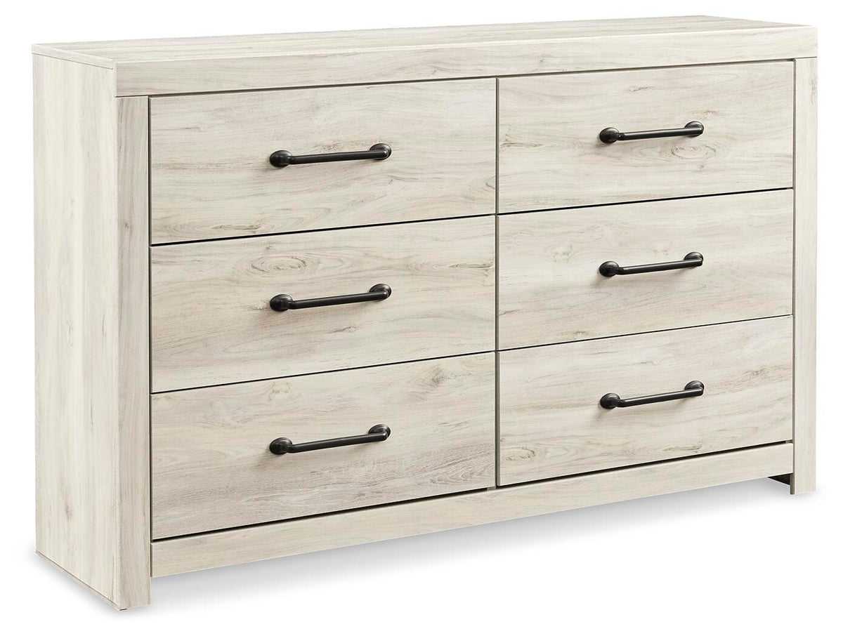Cambeck King Panel Storage Bed. Dresser and Nightstand