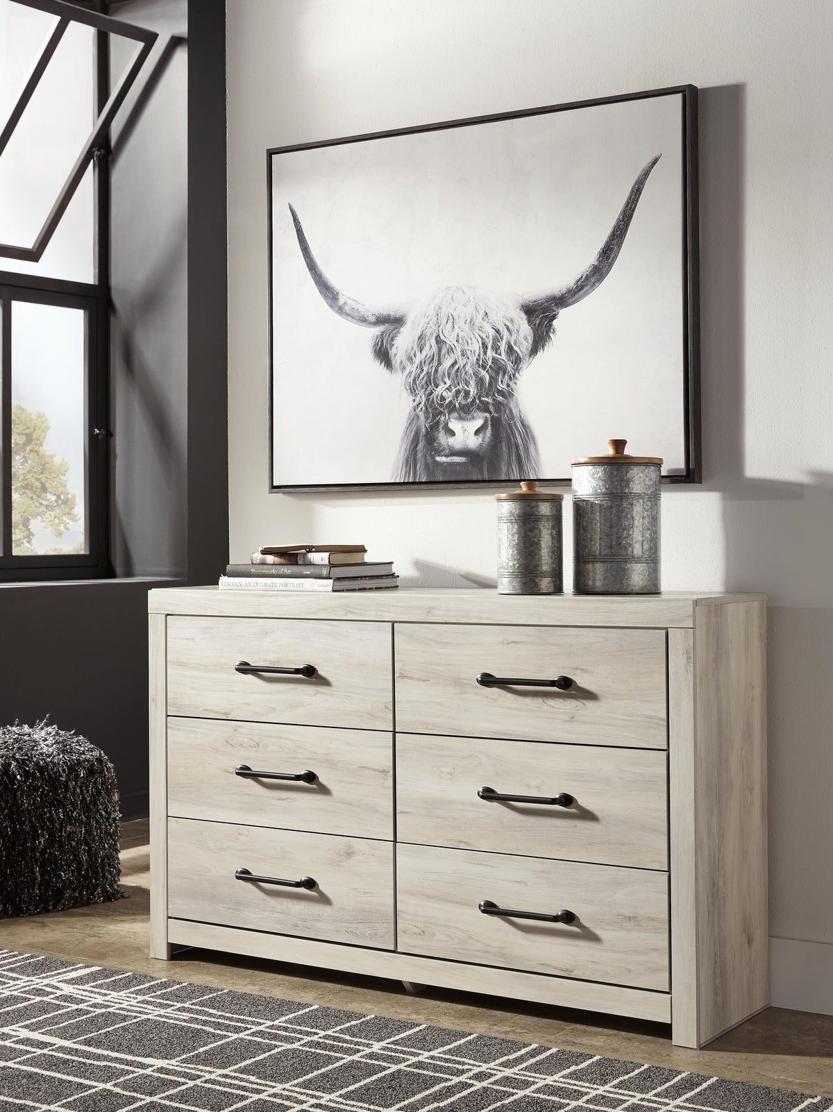 Cambeck King Panel Storage Bed, Dresser and Nightstand