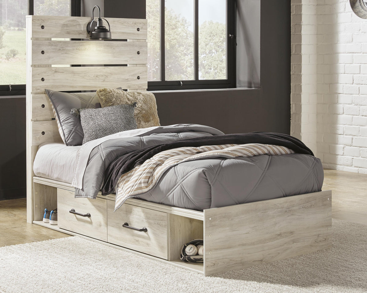 Cambeck Queen Panel Bed with 2 Storage Drawers