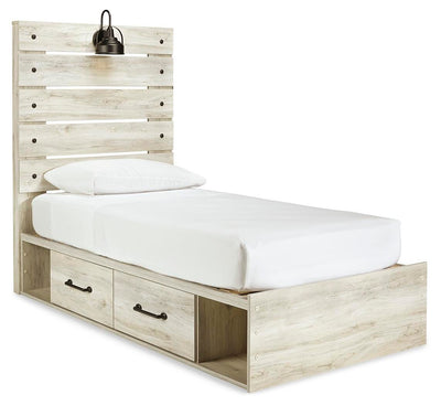 Cambeck Panel Bed with 2 Storage Drawers