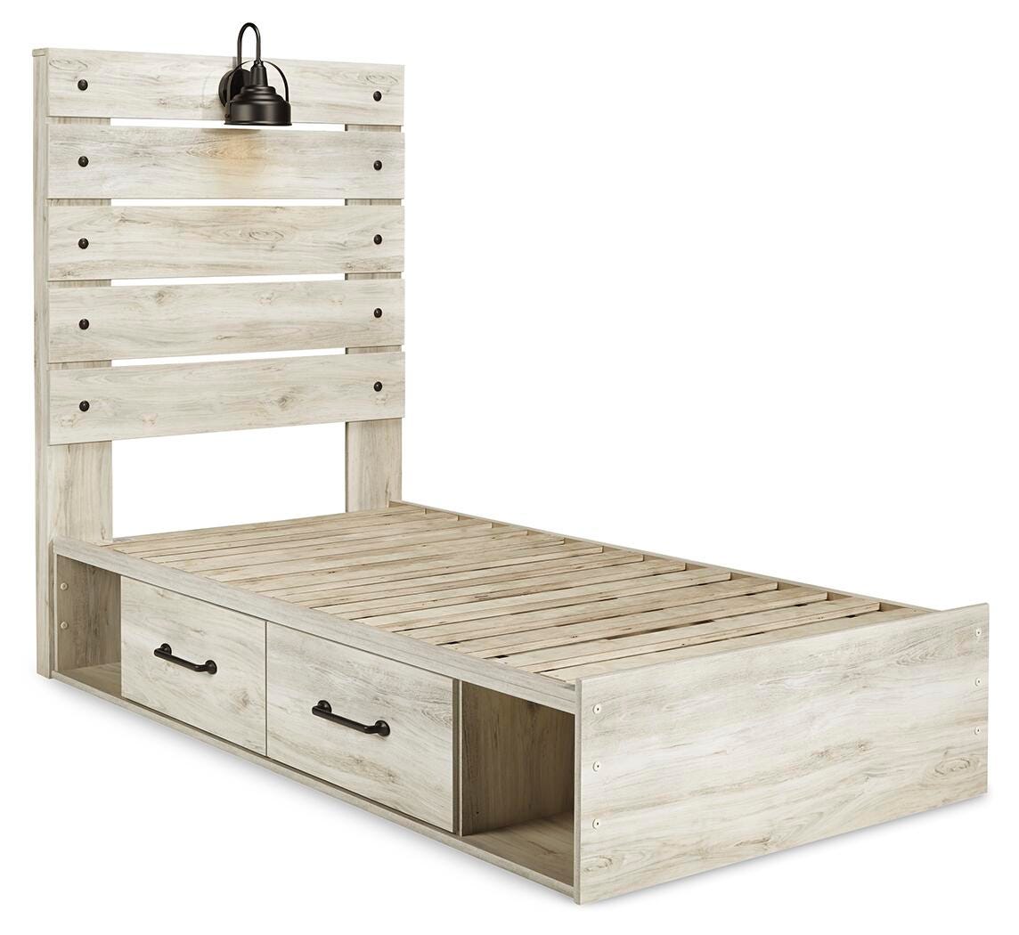 Cambeck Queen Panel Bed with 2 Storage Drawers