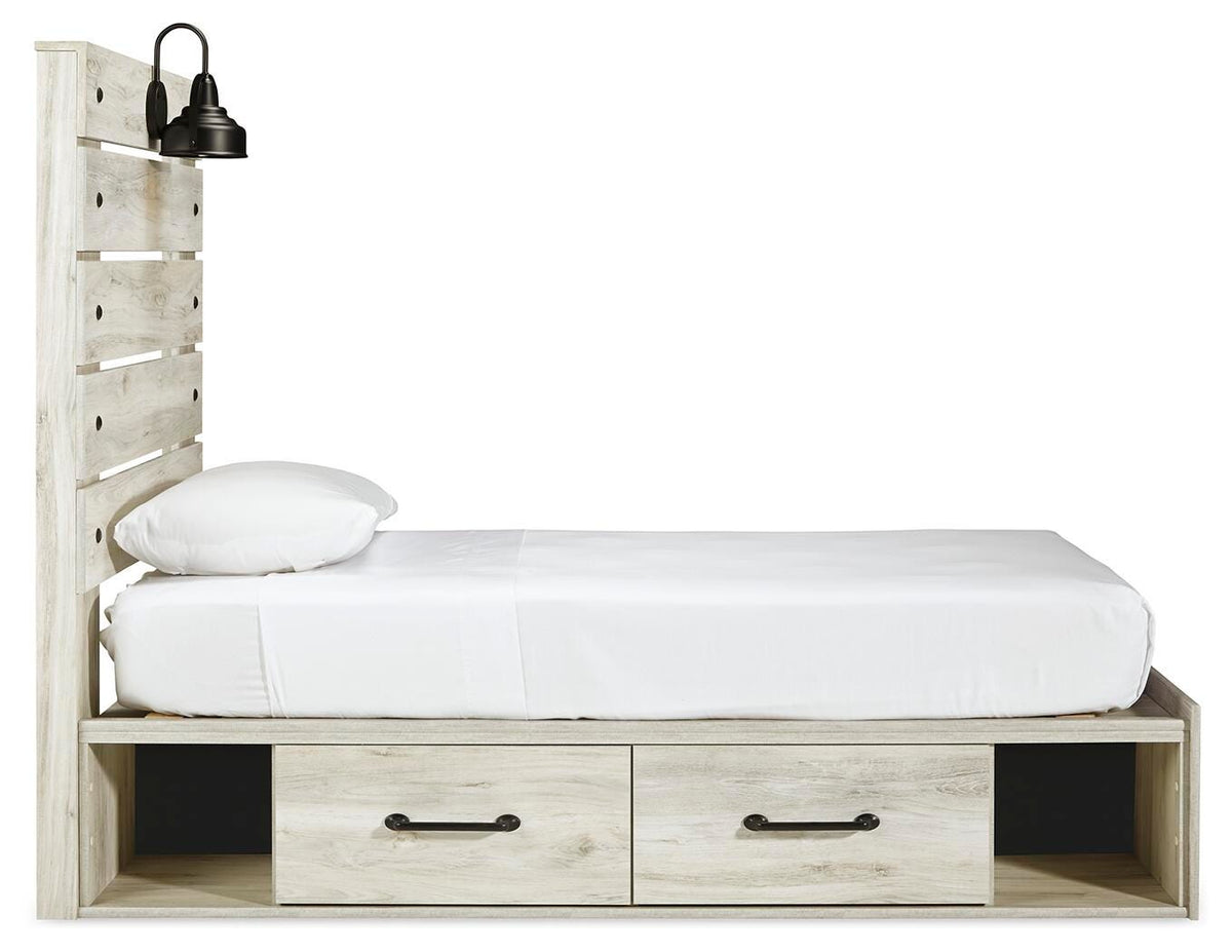 Cambeck Panel Bed with 2 Storage Drawers - Twin