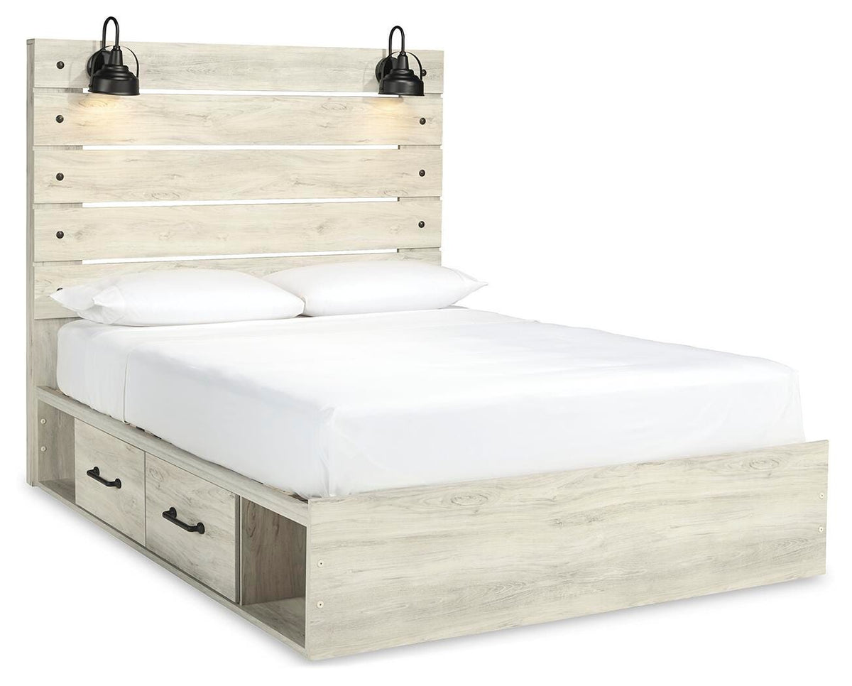 Cambeck Queen Panel Bed with Storage, Dresser and 2 Nightstands