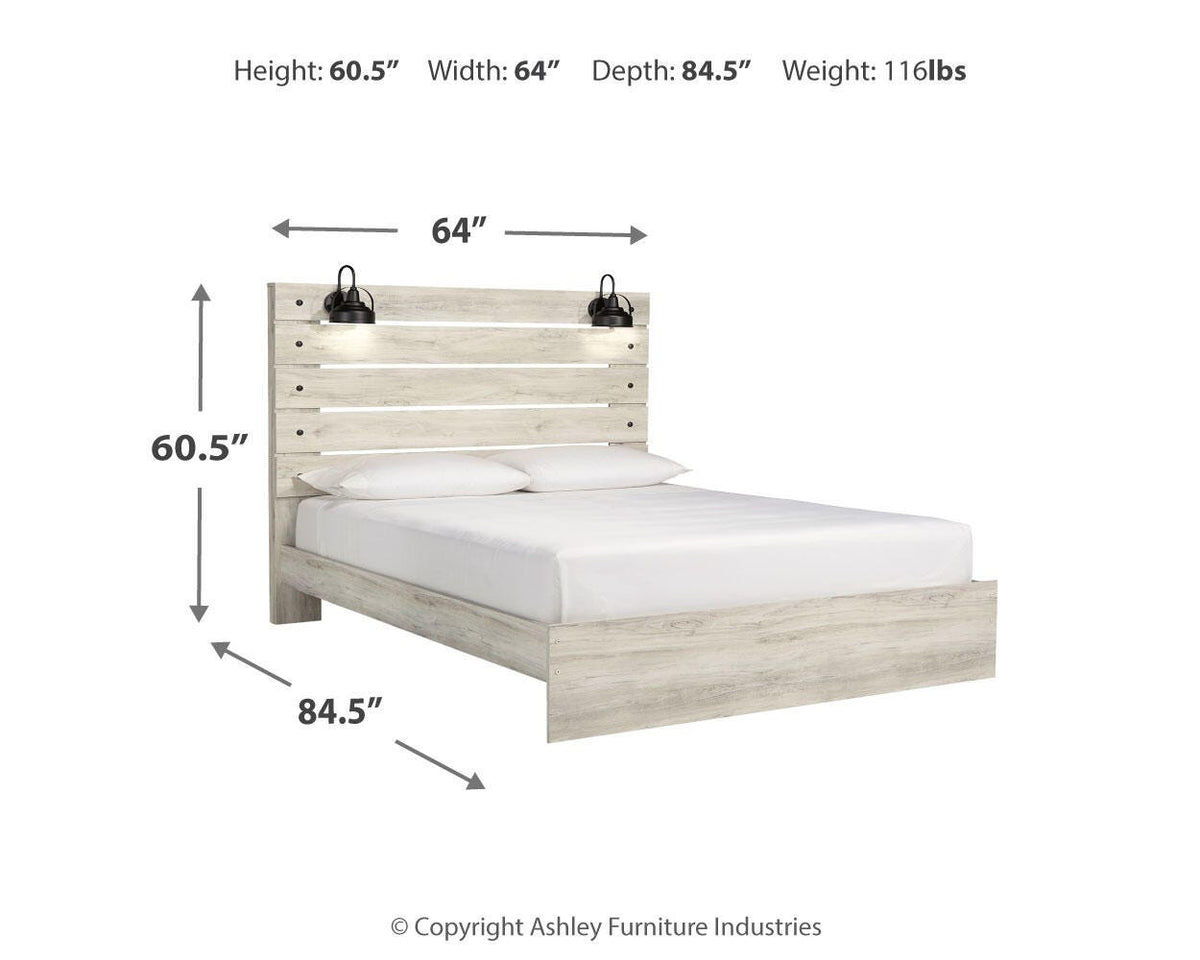 Cambeck Panel Bed Set - Queen, Chest and Nightstand