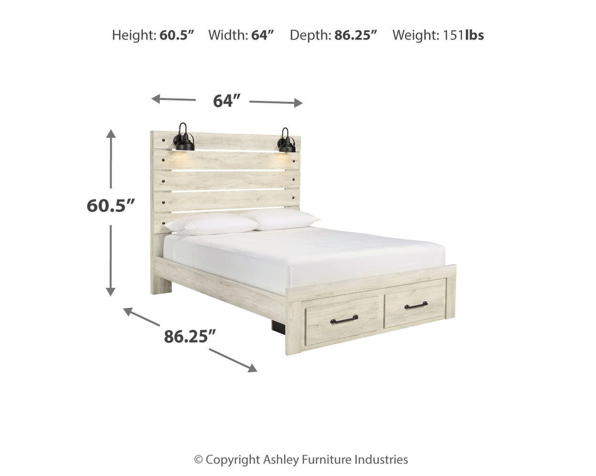 Cambeck Queen Panel Storage Bed, Dresser and 2 Nightstands