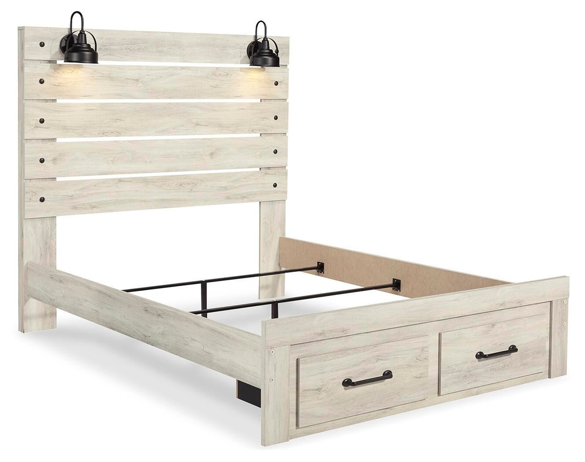 Cambeck Queen Panel Storage Bed, Dresser, Mirror, Chest and 2 Nightstands