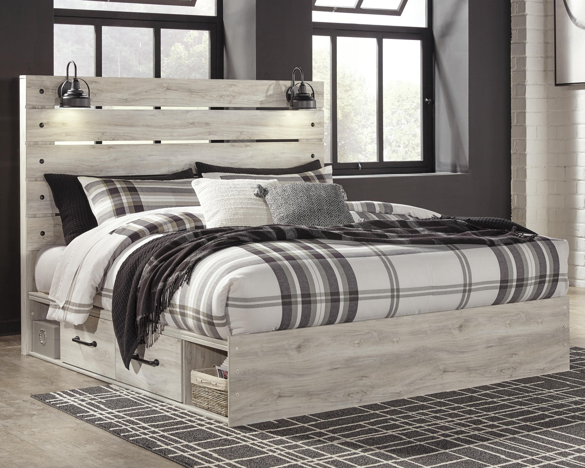 Cambeck King Storage Bed, Dresser, Chest and 2 Nightstands
