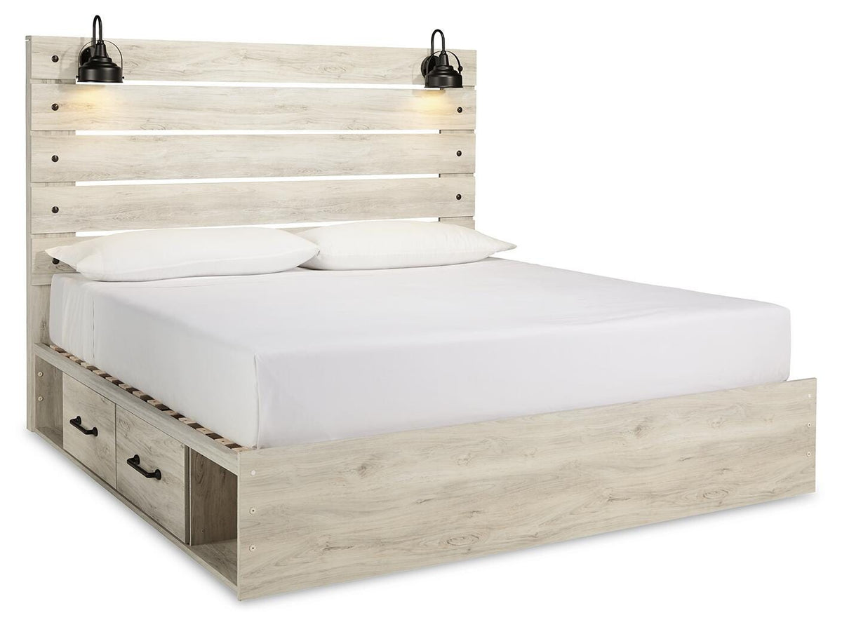 Cambeck Queen Panel Bed with 2 Storage Drawers
