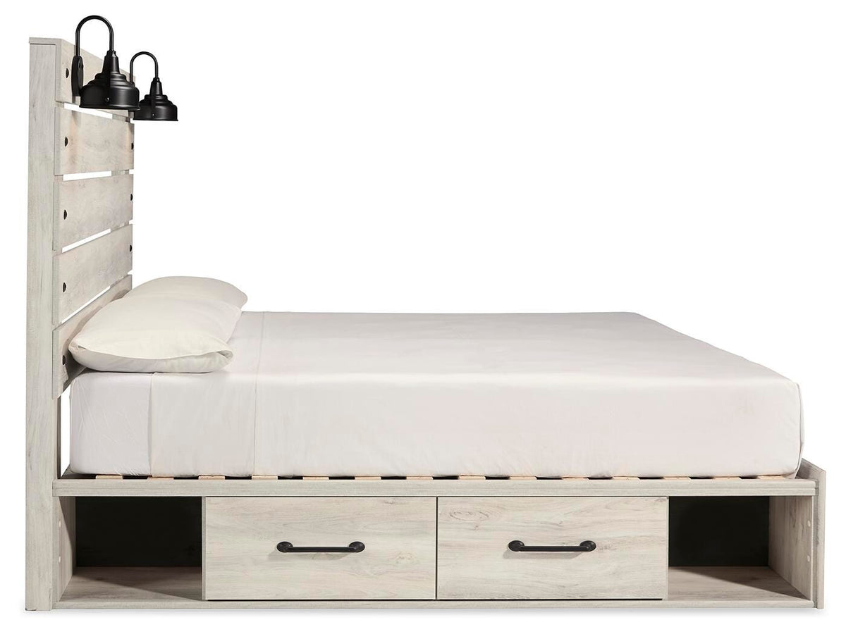 Cambeck King Panel Storage Bed, Dresser and Nightstand