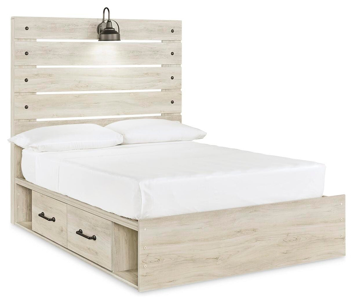Cambeck Queen Panel Bed with 2 Storage Drawers
