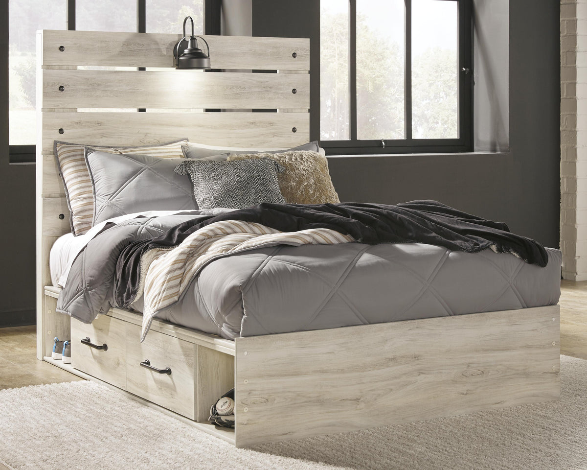 Cambeck Queen Panel Bed with 4 Storage Drawers