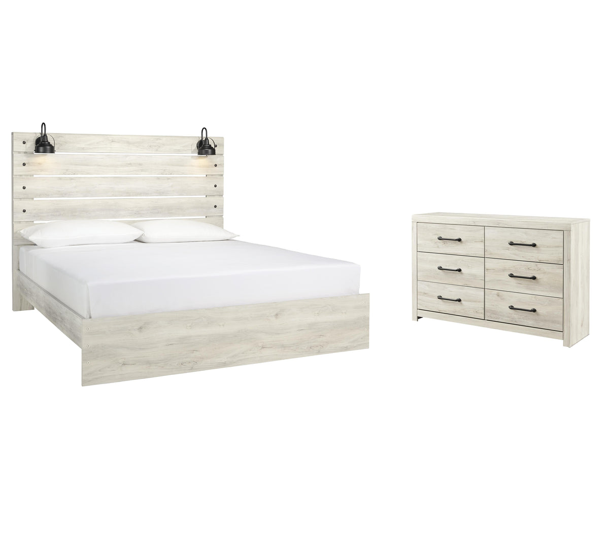 Cambeck Panel Bed Set - King, Dresser