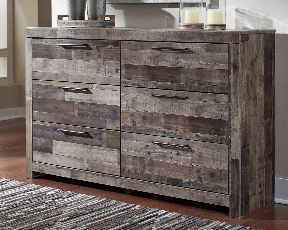 Derekson Panel Bed Set - King, Dresser