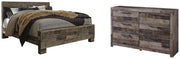 Derekson Panel Bed Set - King, Dresser