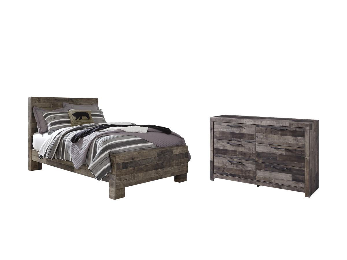 Derekson Panel Bed Set - Full, Dresser