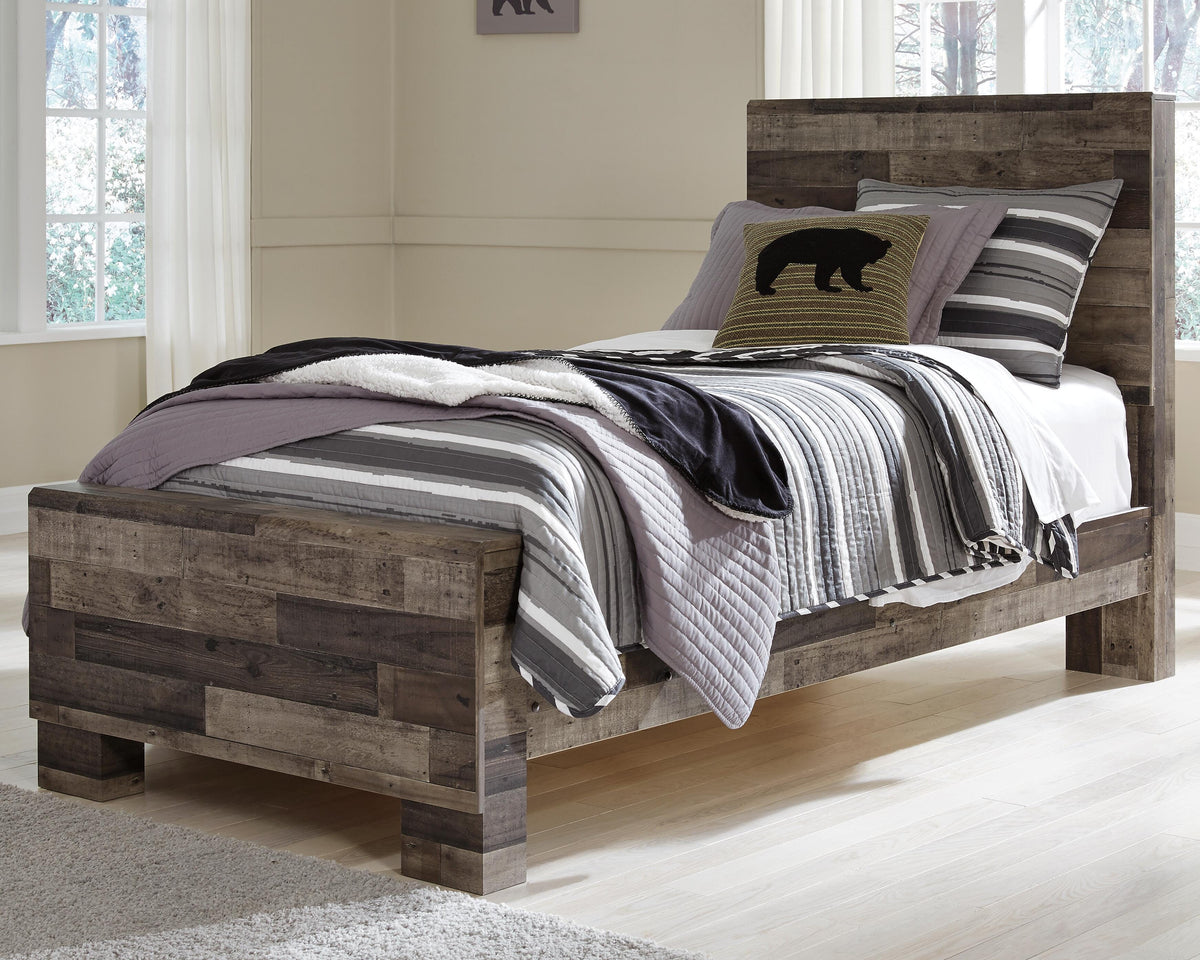 Derekson Panel Bed Set - Twin, Dresser