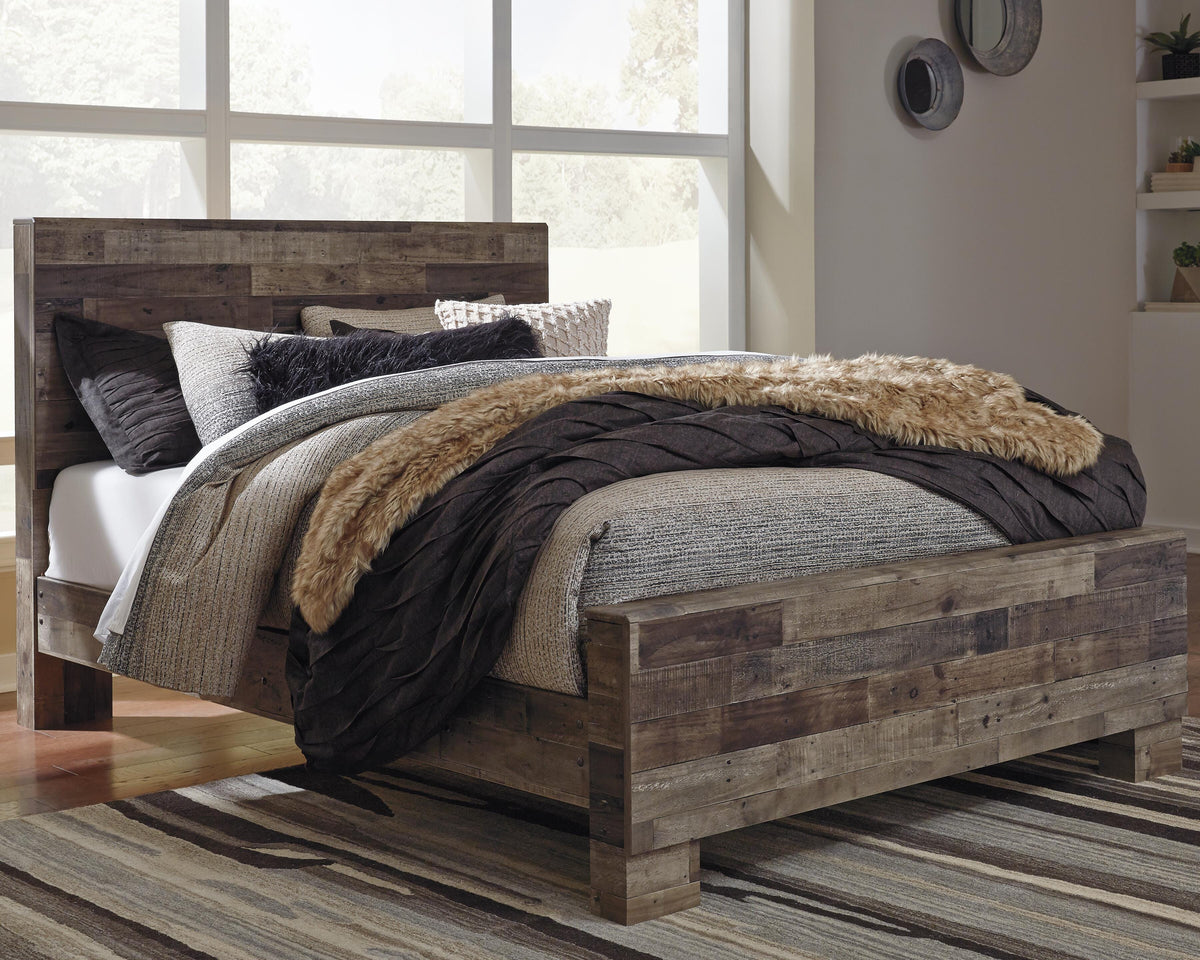 Derekson Panel Bed Set - Queen, Dresser