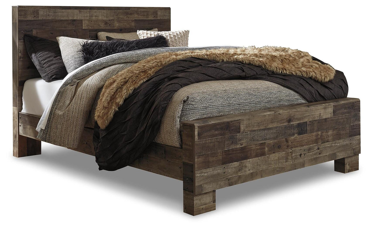 Derekson Panel Bed Set - Queen, Dresser